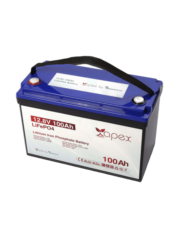 100 Ampere Lithium Battery Apex 12.8V Lifepo4