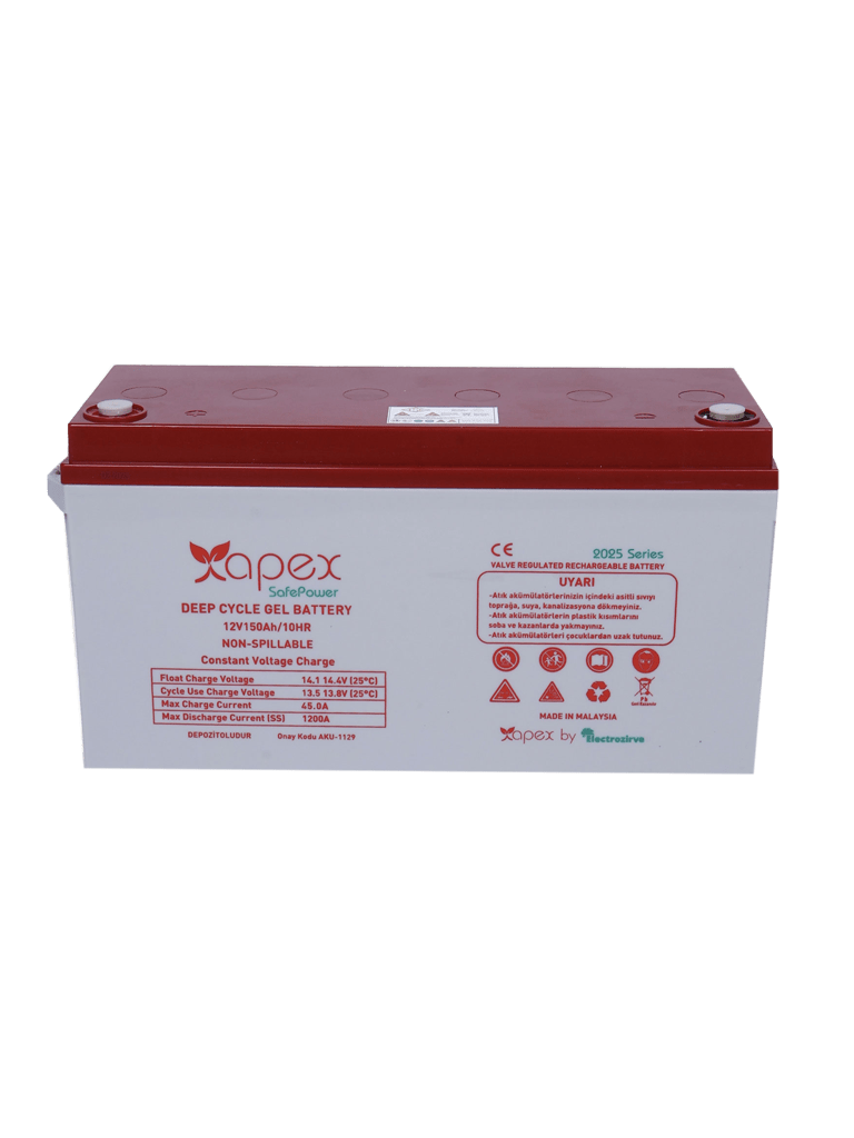 Apex Safepower 12 Volt 150 Ampere Gel Battery