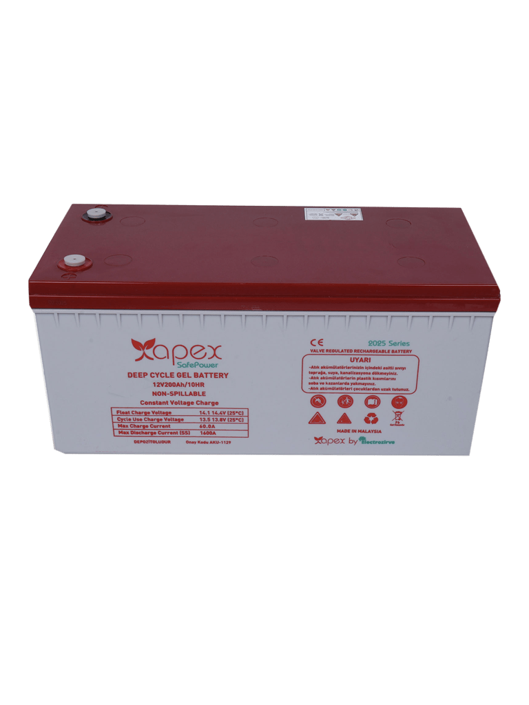 Apex Safepower 12 Volt 200 Ampere Gel Battery
