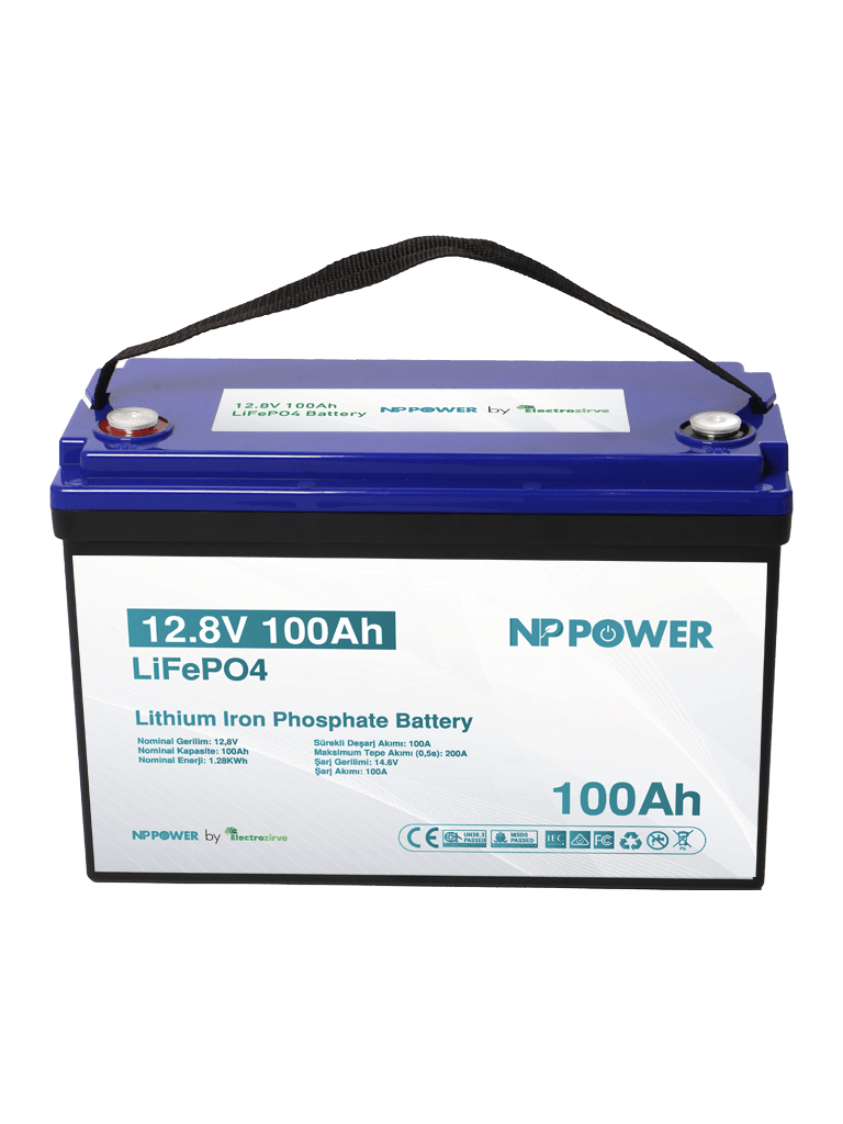 100 Ampere 12.8V Lithium Lifepo4 Battery NP Power
