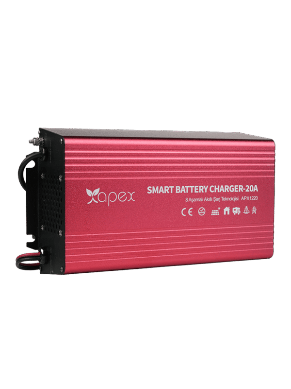Apex Apx Ac Dc 12 Volt 20 Ampere 8 Stage Battery Charger