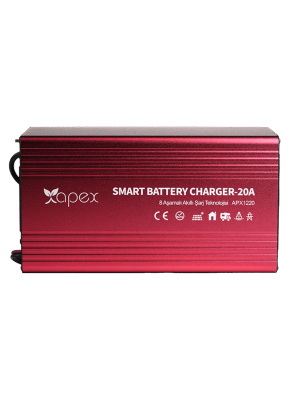 Apex Apx Ac Dc 12 Volt 20 Ampere 8 Stage Battery Charger
